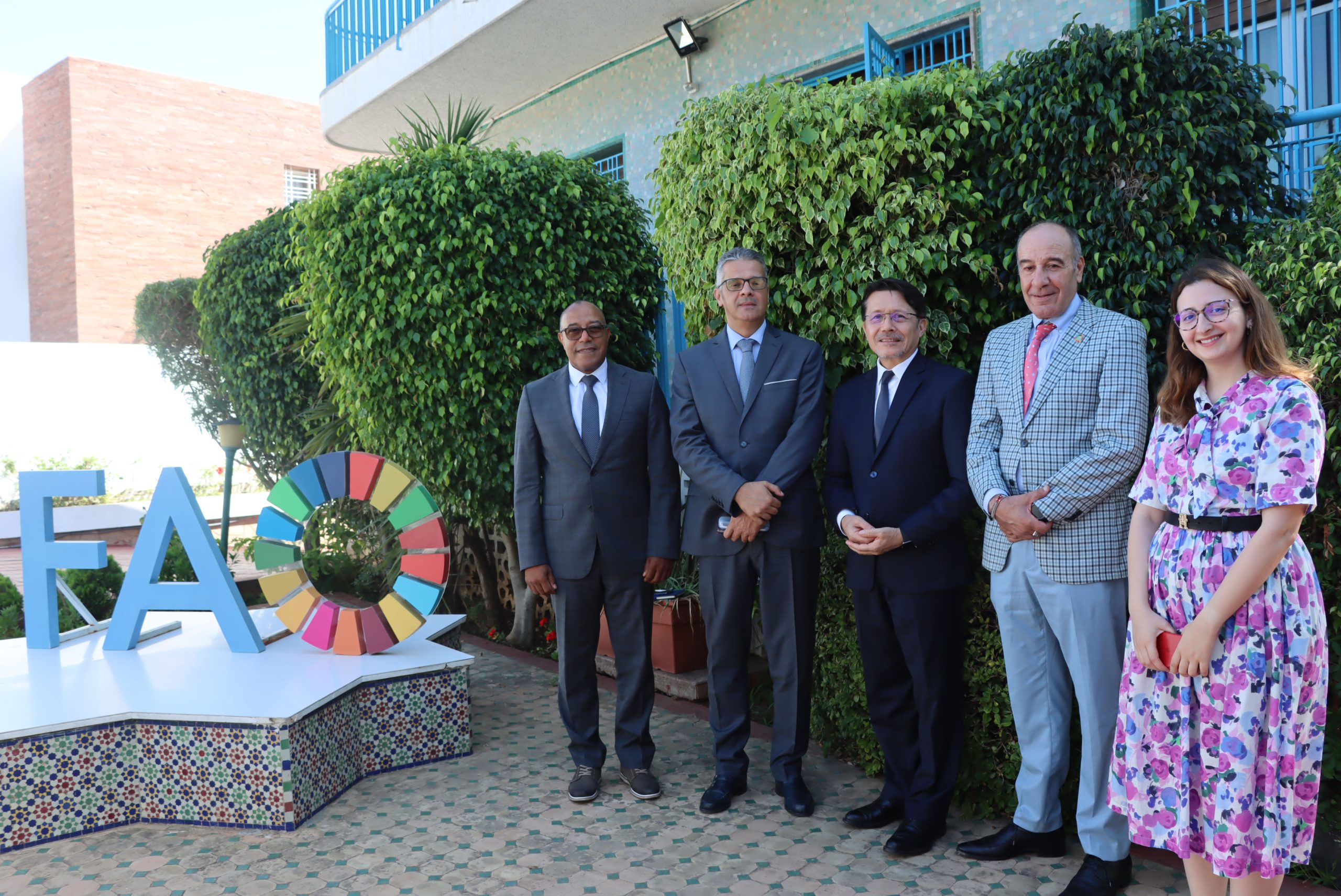 Visite de courtoisie et de travail de membres du Secrétariat Exécutif à Son Excellence Monsieur le Représentant de l’Organisation des Nations-unies pour l’Agriculture et l’Alimentation ( FAO) au Maroc.